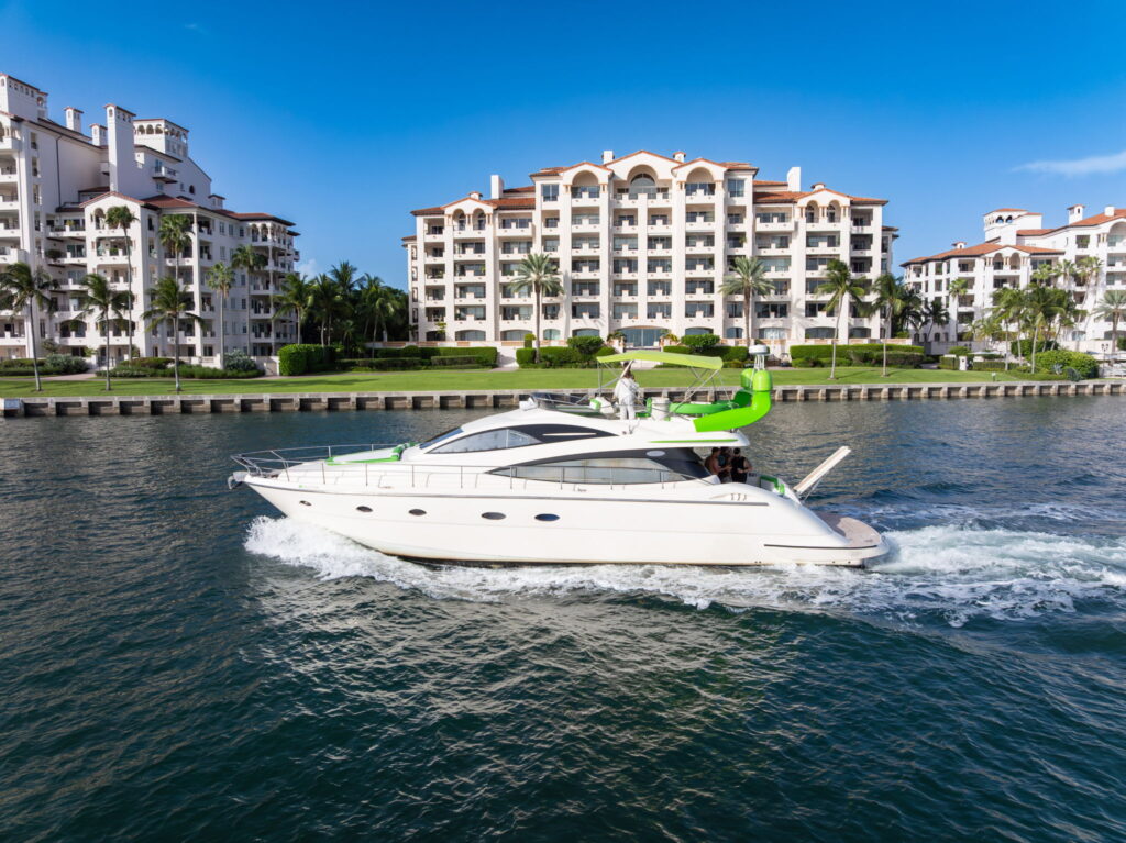 70ft Aicon Green Hulk Yacht Rental Miami 5 %Miami Yacht Rentals%